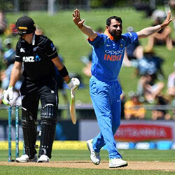 India Beats New Zealand Amid Setting Sun