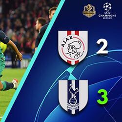 Ajax Loses To Tottenham Hotspurs